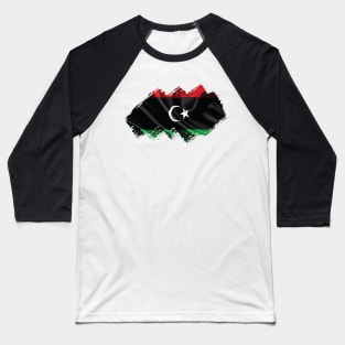 Flag of Libya Baseball T-Shirt